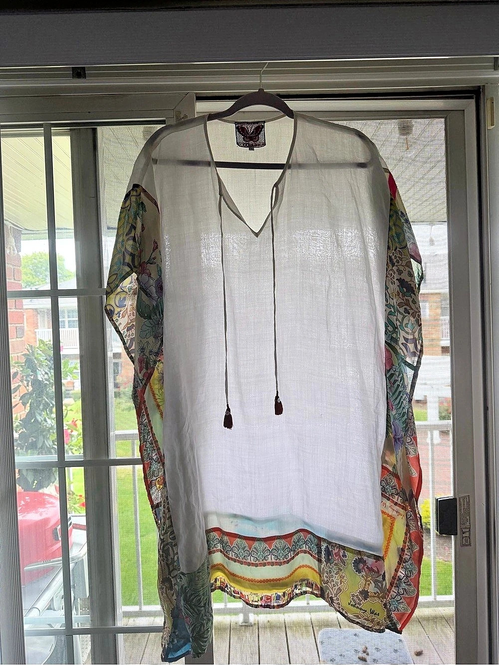 Johnny Was Multicolor Printed Sleeve Tunic Size Small